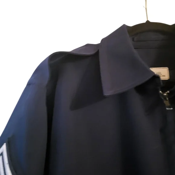 Men's Navy Blue Air Force Jacket - Picture 4 of 10